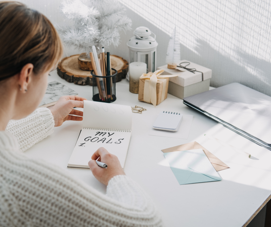 woman setting goals