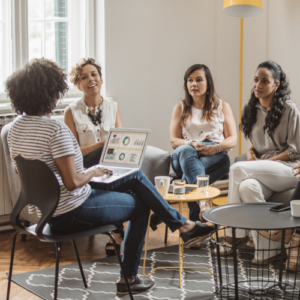 women collaborating