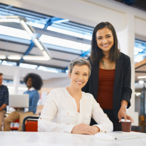 women supporting each other